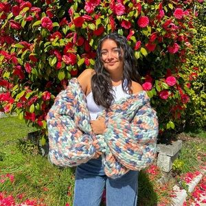 Hand-made Chunky Knit Cardigan